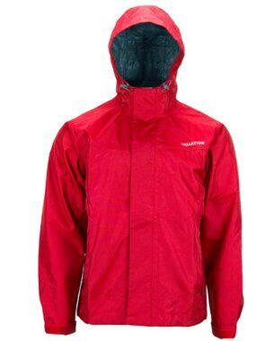 NWT Vallation Dark Rain Jacket Red Size S